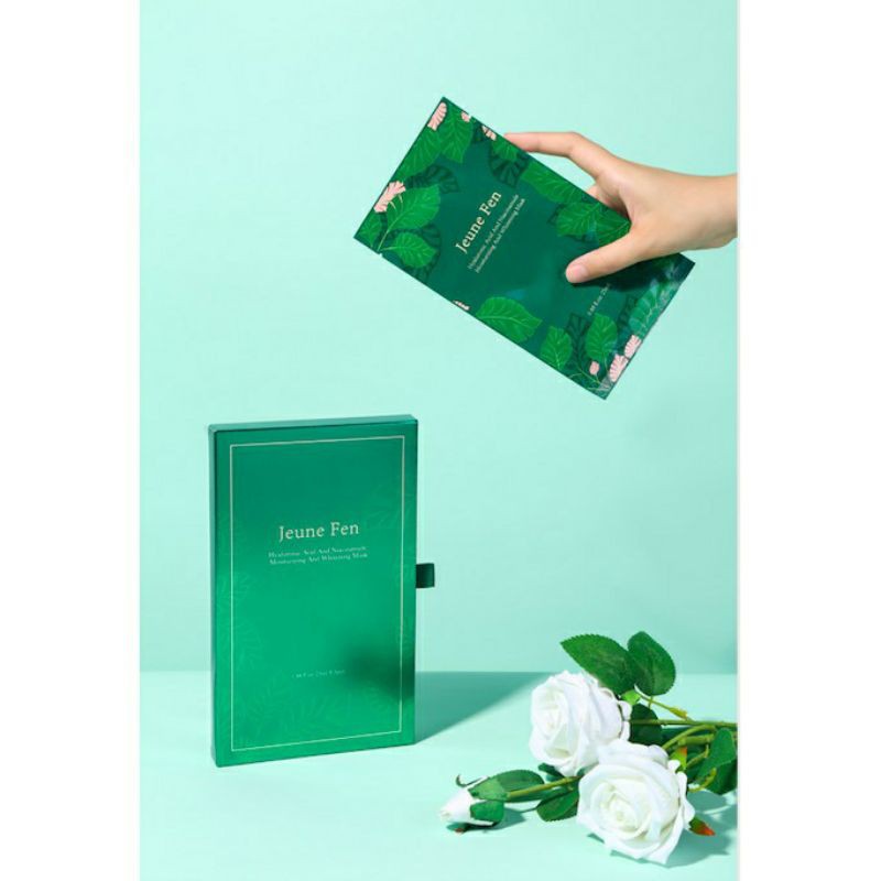 (1pcs) Jeune Fen Hyaluronic Acid and Niacinamide Moisturizing and Whitening Mask