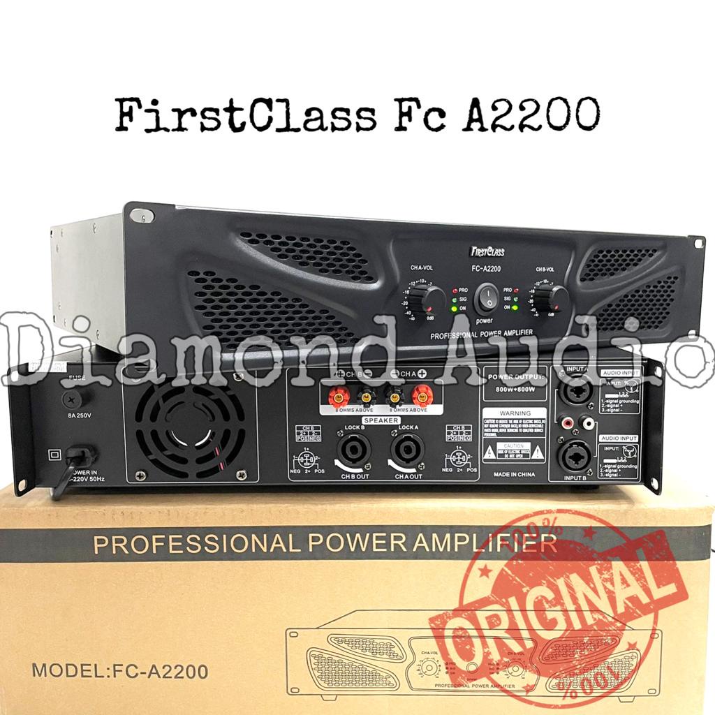 Power Amplifier Firstclass Fc A2200 Original Ampli A 2200 Professional Fca2200 ( Bayar Ditempat )