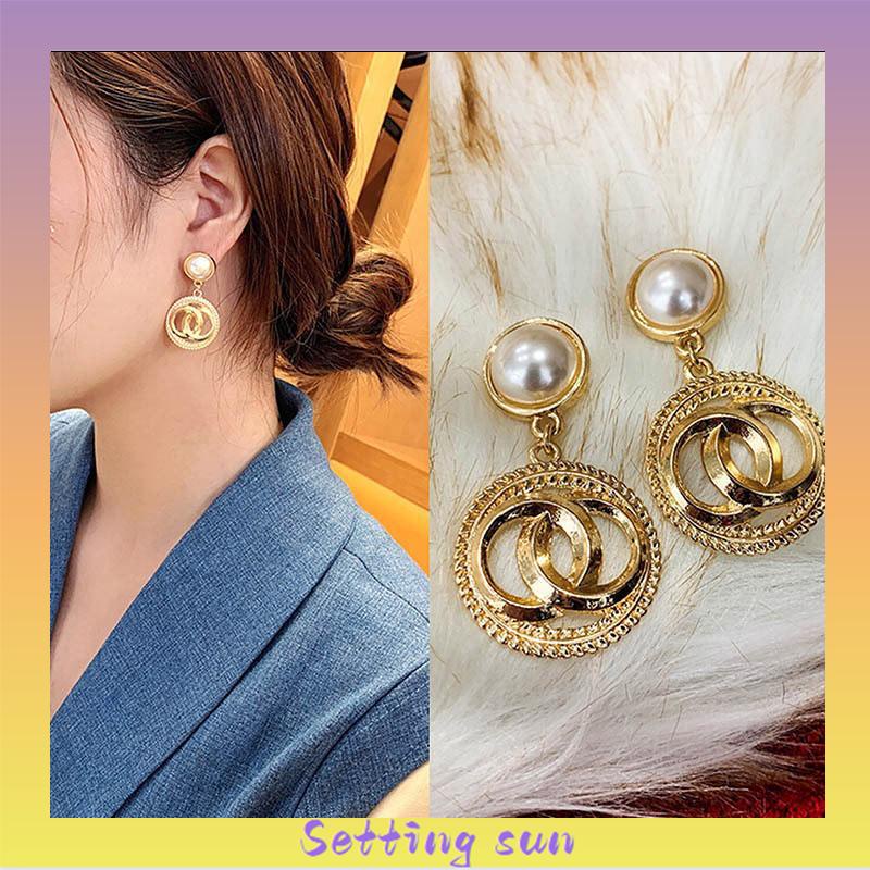 Anting-Anting Fashion Gaya Istana Anting-Anting Mutiara Anting-Anting Wanita Anting-Anting Kepribadian TN