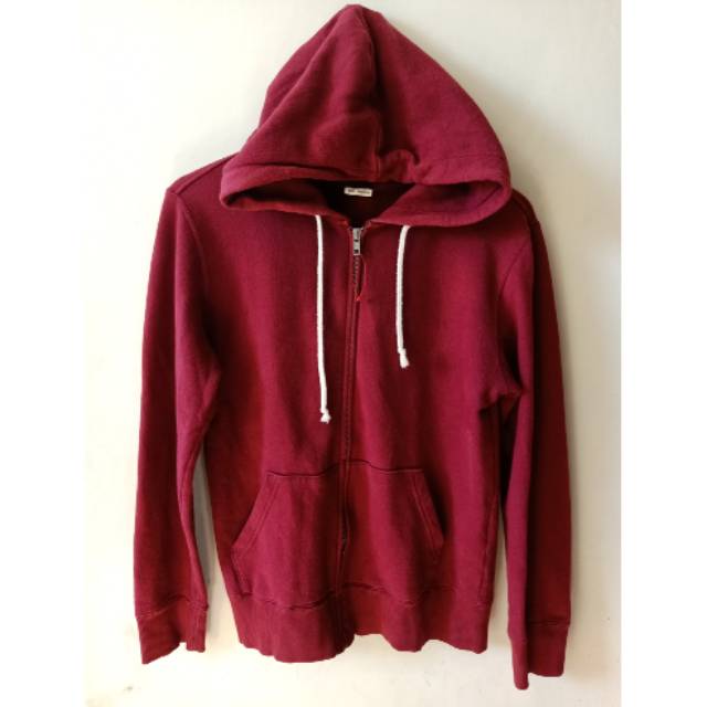 ZIP HOODIE CHAMPION RED ORIGINAL / JAKET CHAMPION ORIGINAL