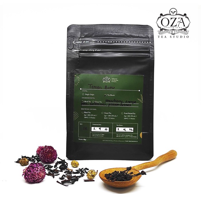

(BISA COD) Teman Buku Pouch 40 gr, Oza Tea, Black Tea