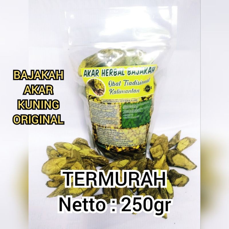 Akar bajakah kuning 250gr / kayu bajakah / akar bajakah kuning asli kalimantan