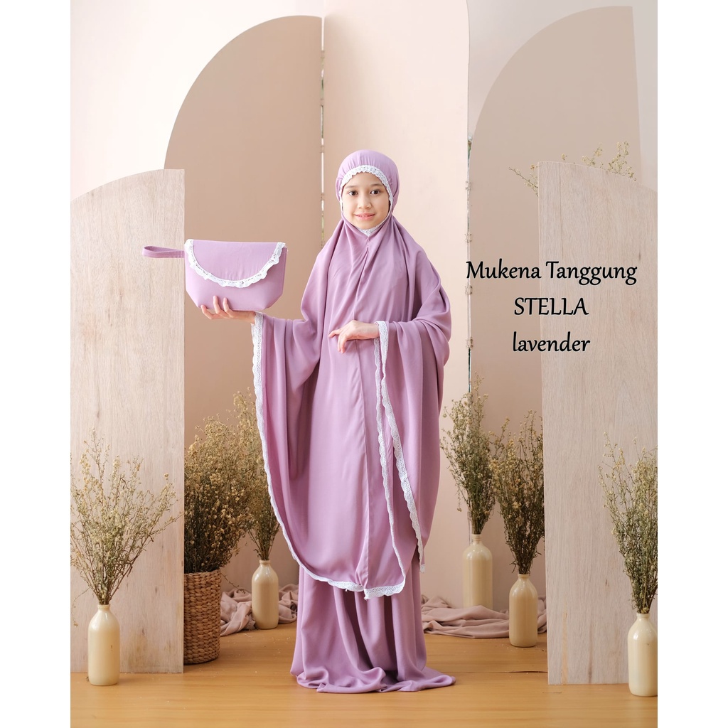 Mukena Mukenah Santri Anak Remaja Perempuan Tanggung Usia Umur 8 - 12 Tahun Kekinian Travel Murah Mo