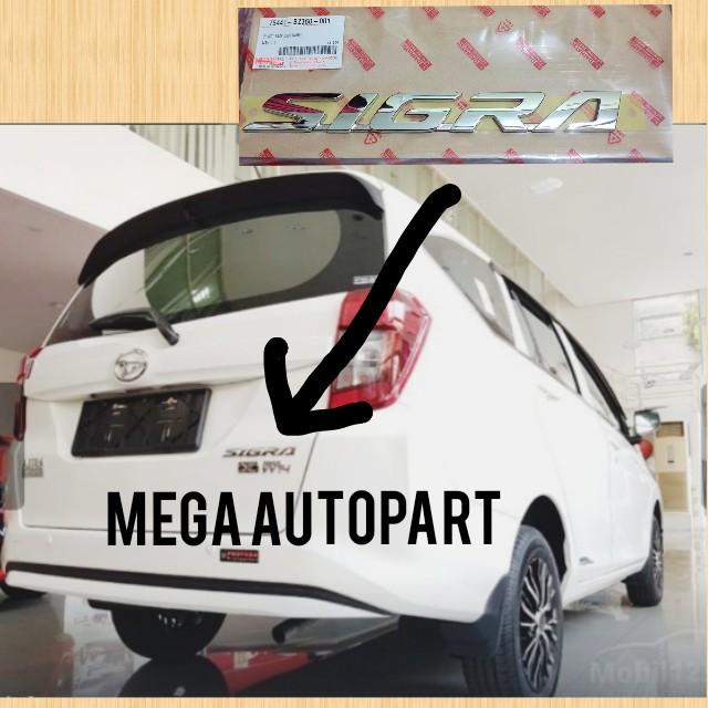 Emblem bagasi belakang daihatsu sigra original