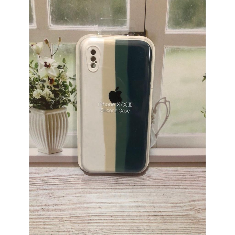 APPLE IPHONE X/XS SILIKON CASE NEW RAINBOW COVER