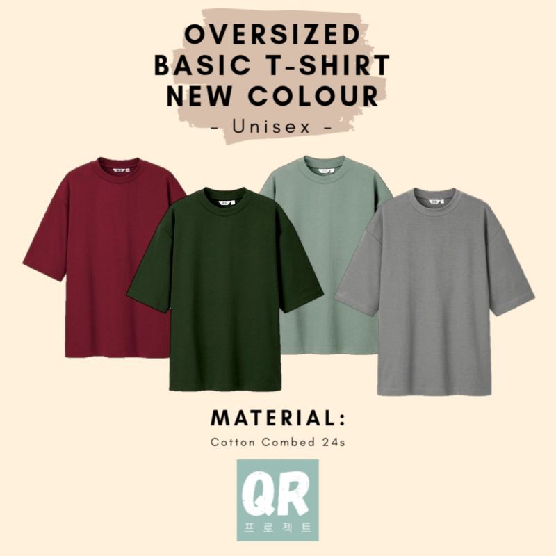 KAOS POLOS OVERSIZE UNISEX COTTON COMBED 24S PREMIUM KAOS POLOS OVERSIZE UNISEX COTTON COMBED 24S PREMIUM