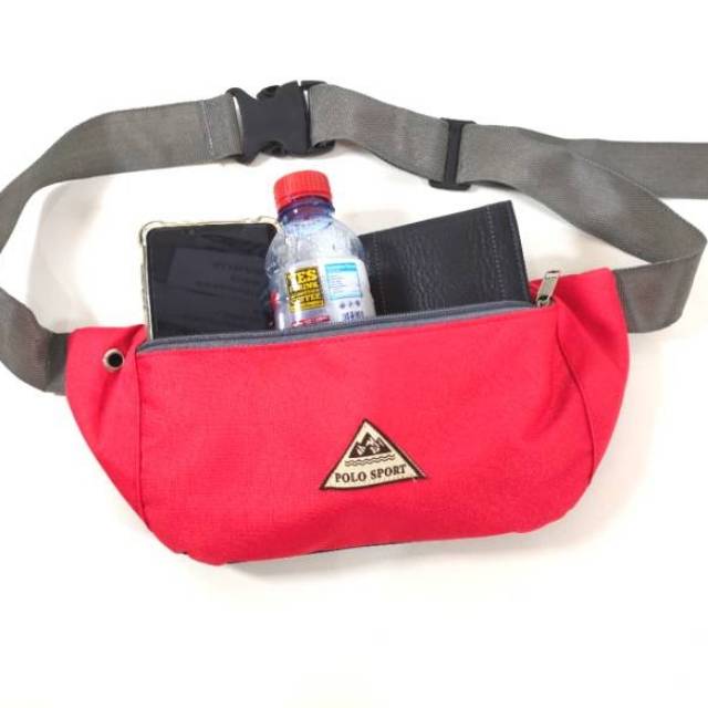 Waist Bag Grock Tas Pinggang Bisa Selempang Murah Merah