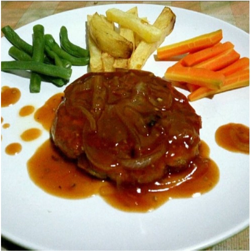 

STEAK TEMPE LENGKAP - STEAK VEGETARIAN