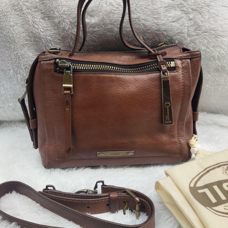 ❌❌ SOLDOUT ❌ ❌ Tas Fossil Bella Small Brown Preloved