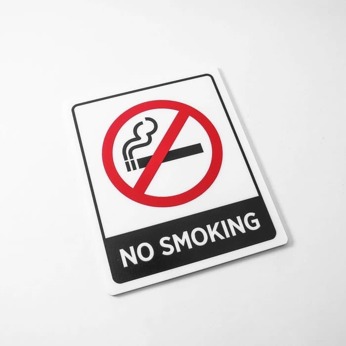 

Terlaris Acrylic Signage No Smoking 02