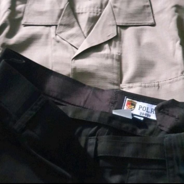 Serbuuuu.. Seragam pdl jatah Polri / Setelan baju Pdl jatah polri / baju celana pdlt / baju celana p