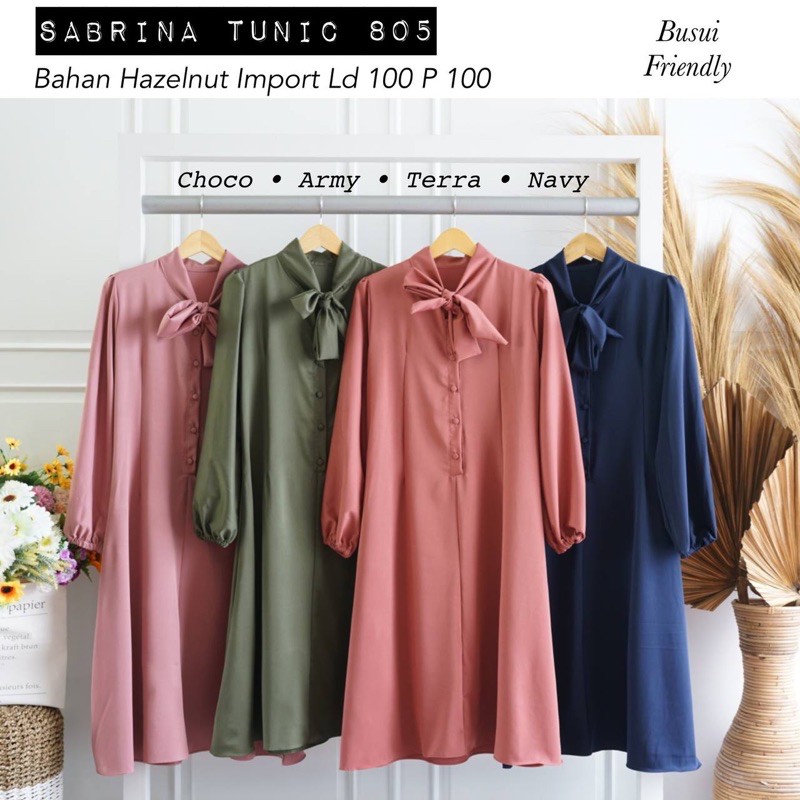 [REAL PICTURE] SABRINA TUNIK HAZELNUT IMPORT TANAH ABANG PGMTA METRO GROSIR SUPPLIER KONVEKSI MURAH