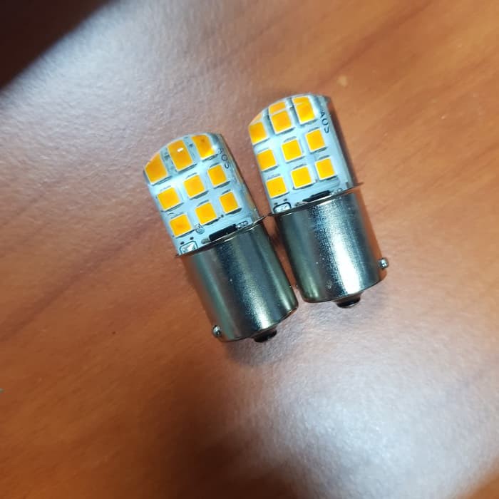 Led 24 Volt Lampu Sein Bemper Strobo 18 Led Jelly