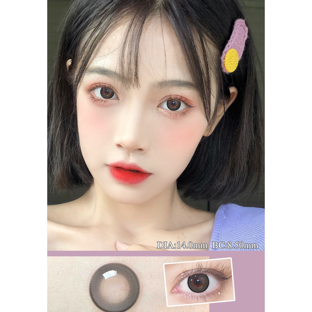 （COD）Sepasang lensa kontak berwarnaDiameter 14-14,5 MM softlens livingsoftlens biru soflens soflen mata soplen murah soplen mata soflens grey