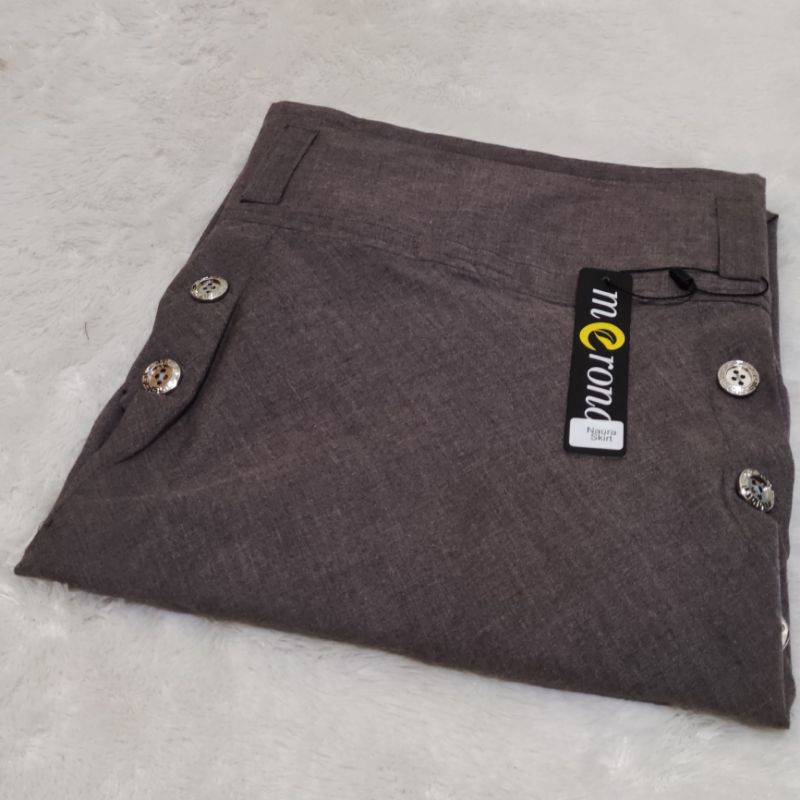 Rok Panjang Naura Katun Supernova SUPER PREMIUM Bawahan Wanita Muslim Berkualitas-Naura COFFEE