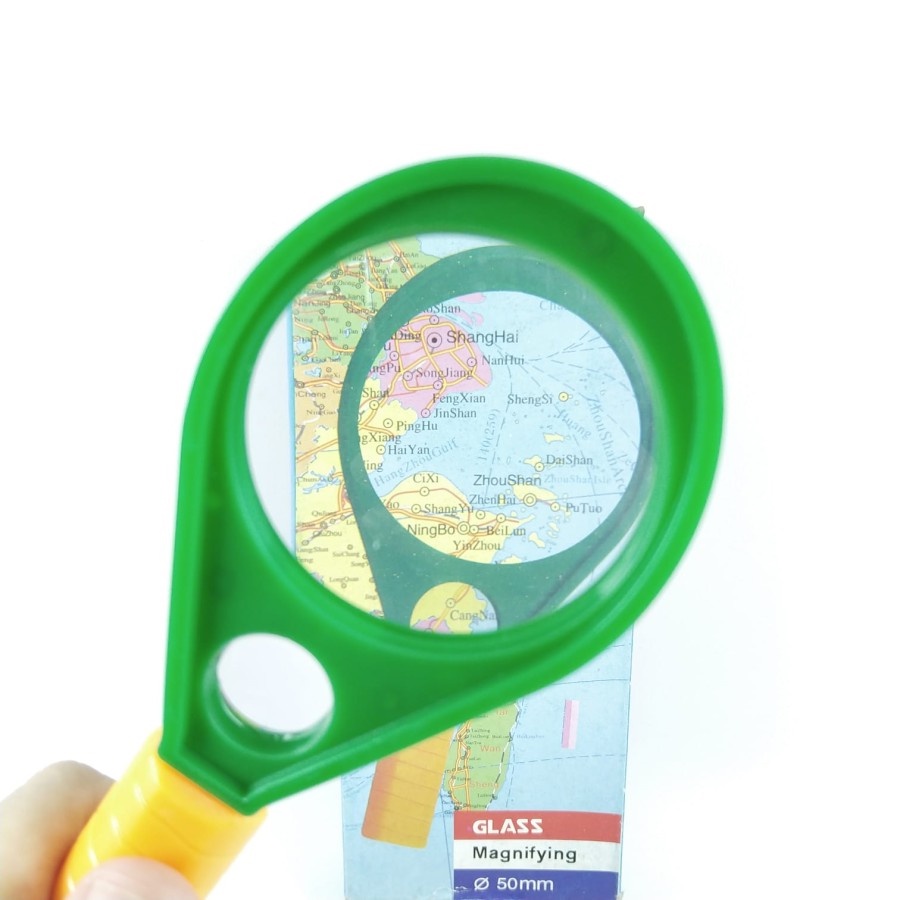 Kaca Pembesar 2 Lensa Magnifying Glass 50mm