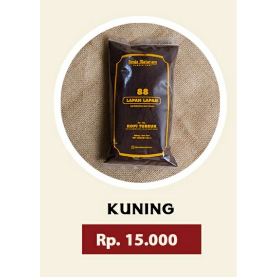 

Kopi Bubuk Robusta Dampit Asli Malang Kemasan 200 gram