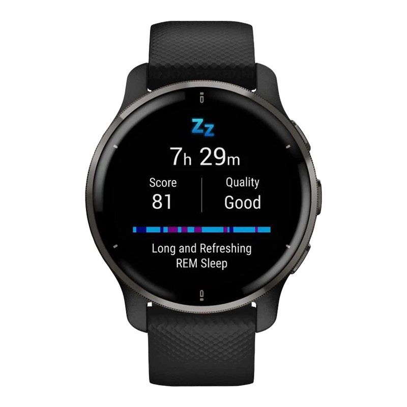 Jual Jam Tangan Garmin Venu 2 0100249651 Smartwatch Plus Digital Dial Black Rubber Strap