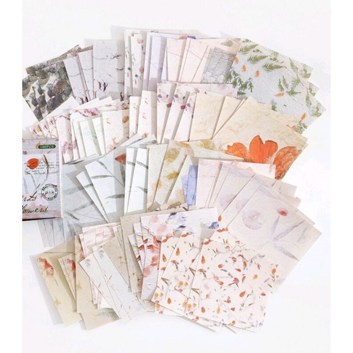 

[ Vintage Flower , memo and news Paper Letter for Bullet Journal ]