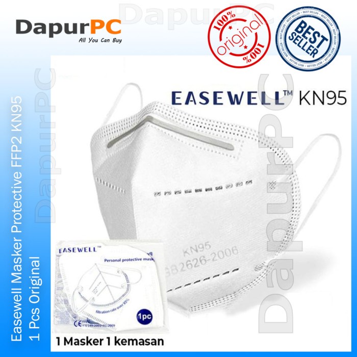 Easewell Masker Protective FFP2 KN95 1 Pcs Original