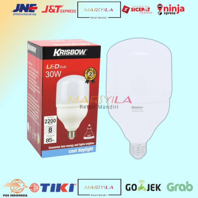 LAMPU BOHLAM LED 30 WATT KRISBOW | LED BULB | LAMPU RUMAH KRISBOW