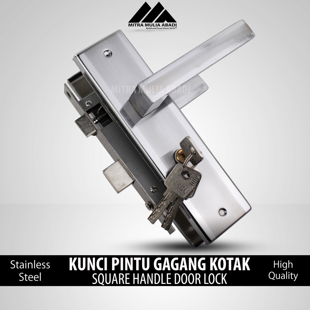 KUNCI PINTU RUMAH FULL SET GAGANG KOTAK PREMIUM KUALITAS TERBAIK 20cm