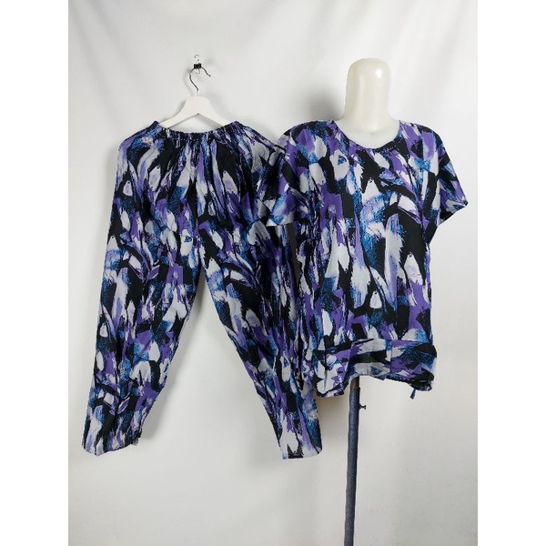 SETCEL JUMBO REMPEL XXL/SETELAN CELANA PANJANG XXL/SET BABBYDOLL XXL/PIYAMA XXL/BAJU TIDUR-G28