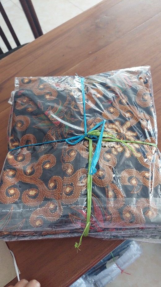 Murah Batik Kemeja Hem Pria Motif Kembang Gede Hitam Kemeja Seragam Pekalongan Alkhalis