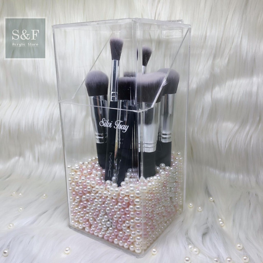 Make up brush holder/  BISA CUSTOM NAMA/ Kotak Kuas/Kuas make Up / Make up brush / Tempat kuas