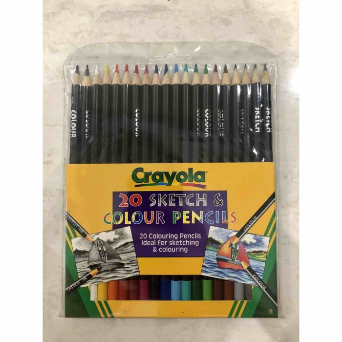 

Terbatas Crayola 20 Sketch And Colour Pencils. Color Pencil. Pensil 20 Warna Trendi