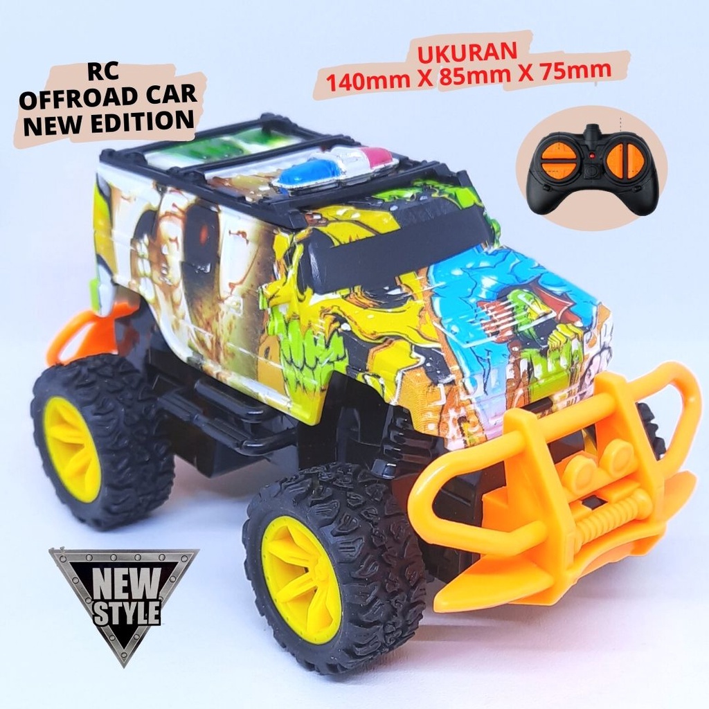 Mobil Remote Control Polisi Suv Offroad Jeep Super Speed  New Edition | Rc Mini Car Tahan Banting