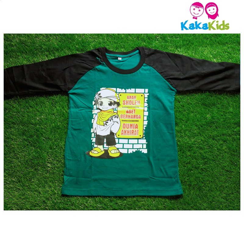 KAOS ANAK BERGAMBAR KARAKTER ISLAMI RAGLAN TANGAN PENDEK / KAOS ANAK LAKI BERGAMBAR KARAKTER ISLAMI