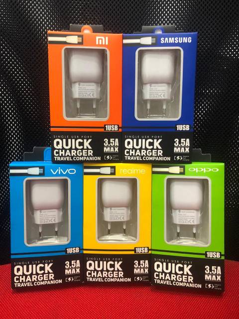 Charger Smart Led Quick 3.5A Max Single Port Branded Packing IMPORT