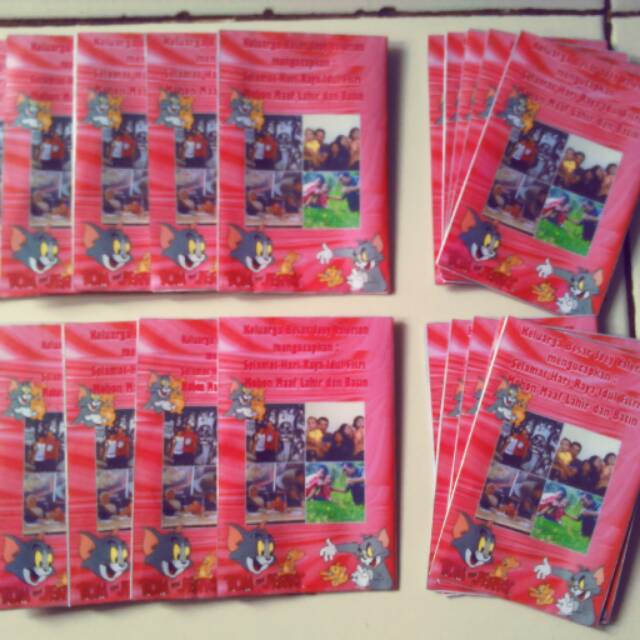 

Amplop foto, karakter & warna suka-suka