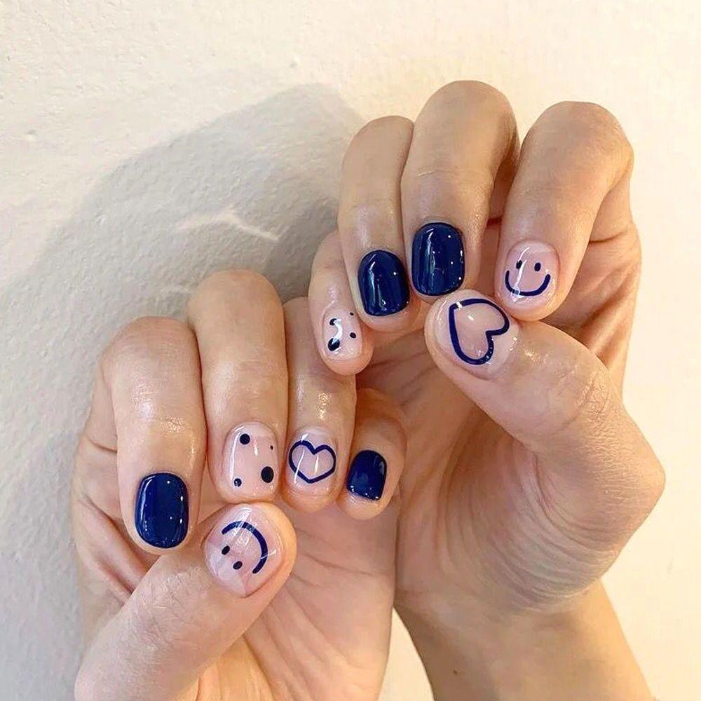 Preva Stiker Kuku New Manicure Cool Boy Klein Blue Nail Art Deco