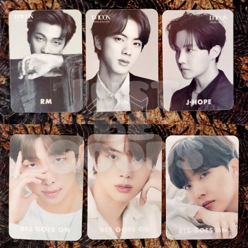 BTS DICON JAPAN jin rm jhope (BOOKED)