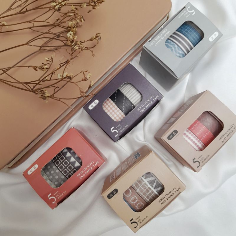 

Washi Tape Selotip Motif Lucu untuk Dekorasi Journaling Diary Notes Buku Stasionary