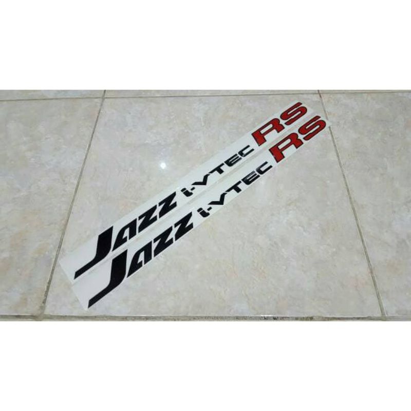 Stiker mobil jazz i-vtec RS cutting stiker mobil honda jazz