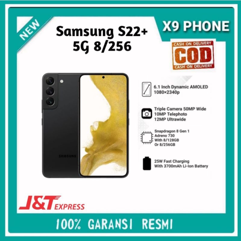 Samsung S22+ 5G 8/256 Ram 8GB internal 256GB Garansi Resmi