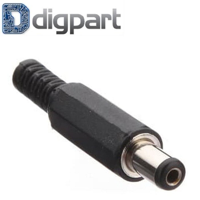 Jack DC 2.1x5.5mm Male Jantan DIP Kabel Power Plug In Jack Arduino