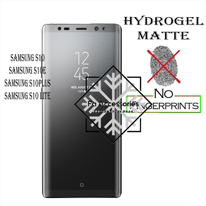 FA ANTI GORES JELLY HYDROGEL MATTE SAMSUNG S10 5G S10E S10PLUS LITE FULL SCREEN PROTECTOR SHOCK PLUS