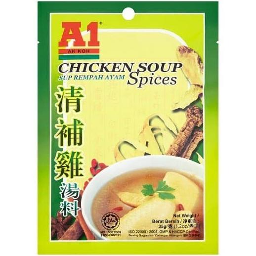 

$$$$] Bumbu Sup Ayam Kuah Rempah A1 35g / Herbal Chicken Soup Spices Instant