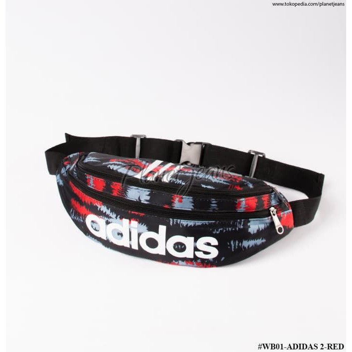 Jual Waistbag Adidas pria wanita Bumbag waist selempang Red Camo Limited