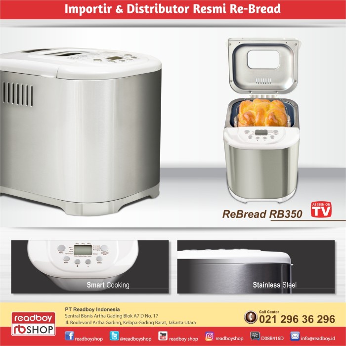 MAKER-PASTA-NOODLE- RE-BREAD E10-RB350 BREAD MAKER / RE-BREAD AUTOMATIC BREAD MAKER -NOODLE-PASTA-