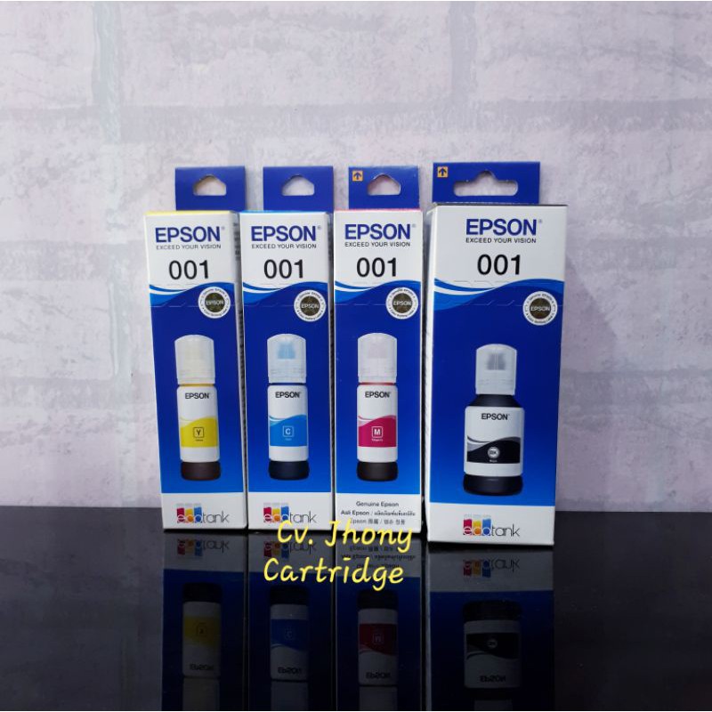 Tinta Epson 001 Hitam Black 001 warna colour