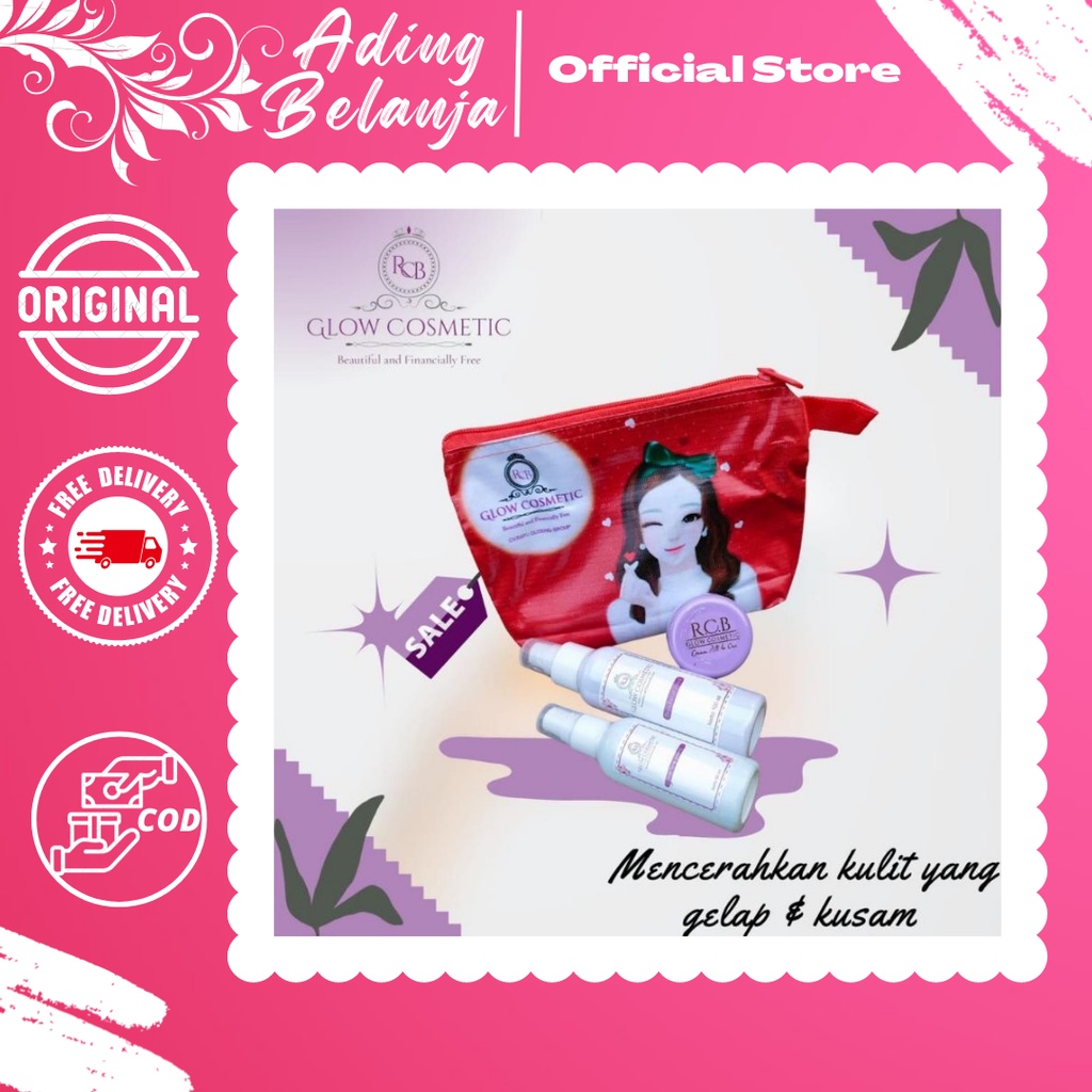PAKET BASIC RCB GLOW ORIGINAL BPOM | SABUN | CREAM | TONER