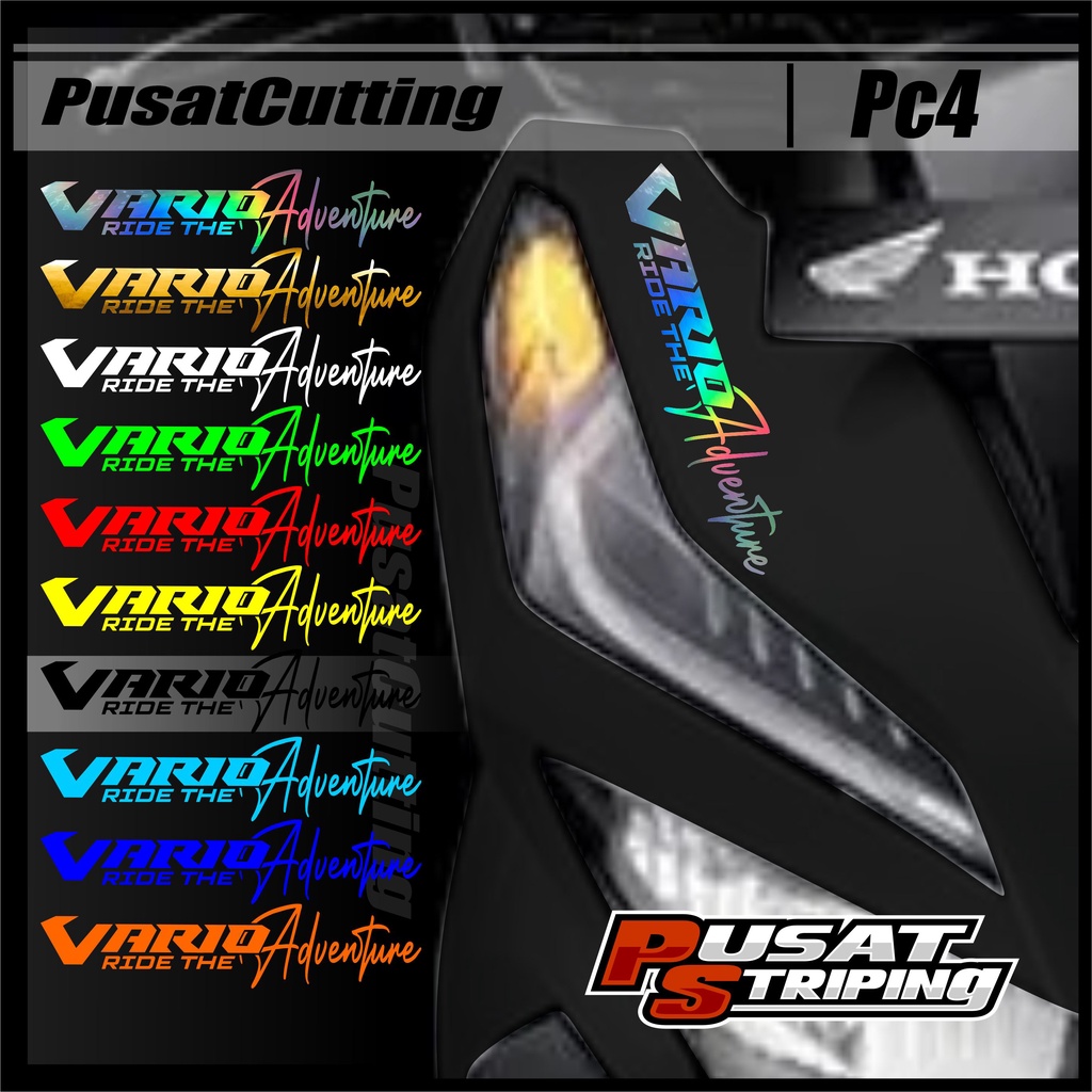 Cutting Sticker Vario Stiker Lis Variasi Motor Honda Vario Advanture Signature Hologram Laser Chrome