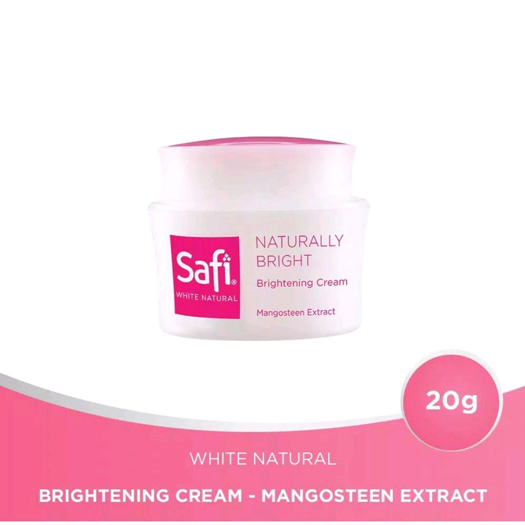 safi white natural brightening cream | mangosteen | grape fruit 20 gr