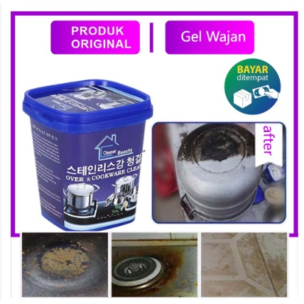 (SATUAN) GEL CREAM PEMBERSIH WAJAN PANCI MADE IN KOREA/CREAM PEMBERSIH KERAK TEFLON/SABUN PEMBERSIH KERAK PANCI
