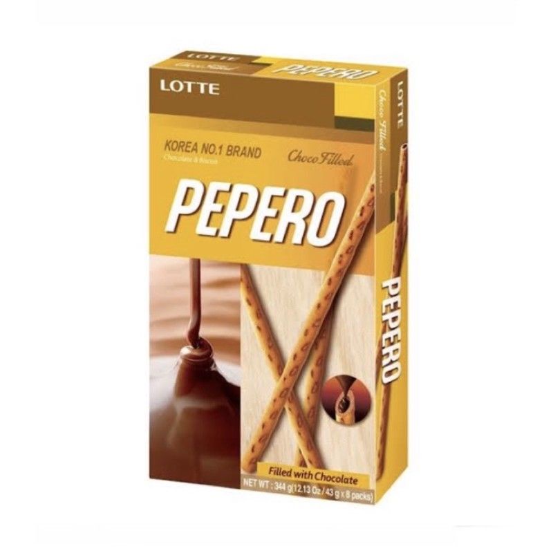 

Lotte pepero biskuit stick choco filled 50gr